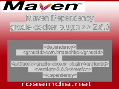 Maven dependency of gradle-docker-plugin version 2.6.3