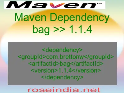 Maven dependency of bag version 1.1.4