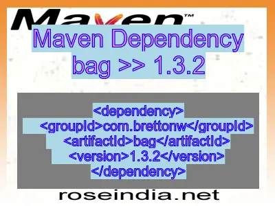 Maven dependency of bag version 1.3.2