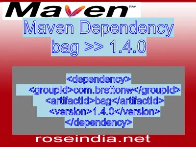 Maven dependency of bag version 1.4.0