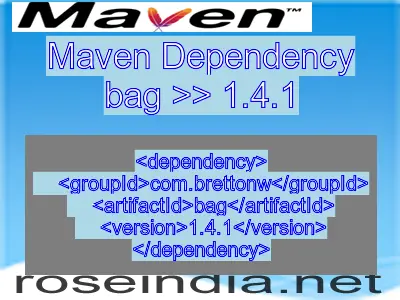 Maven dependency of bag version 1.4.1