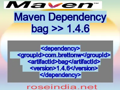 Maven dependency of bag version 1.4.6