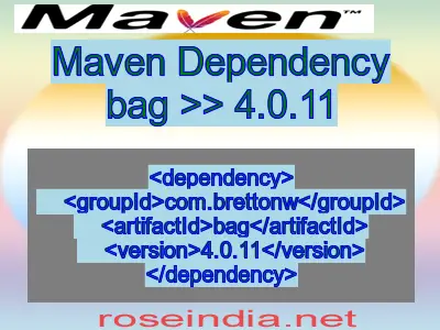 Maven dependency of bag version 4.0.11