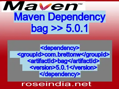 Maven dependency of bag version 5.0.1