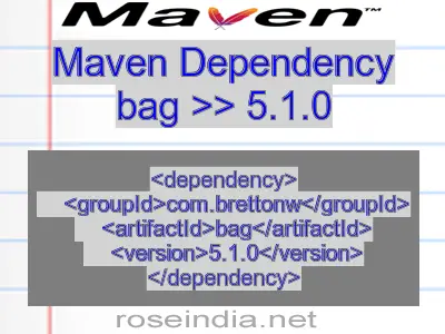 Maven dependency of bag version 5.1.0