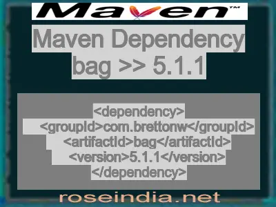 Maven dependency of bag version 5.1.1