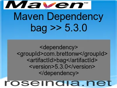 Maven dependency of bag version 5.3.0