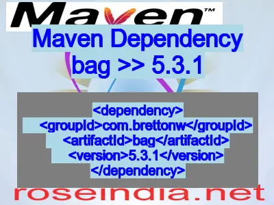 Maven dependency of bag version 5.3.1