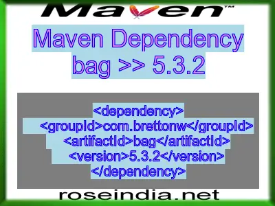 Maven dependency of bag version 5.3.2