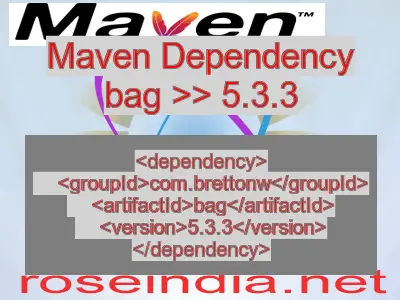 Maven dependency of bag version 5.3.3