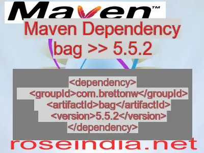 Maven dependency of bag version 5.5.2