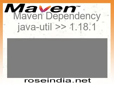 Maven dependency of java-util version 1.18.1