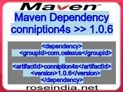 Maven dependency of conniption4s version 1.0.6