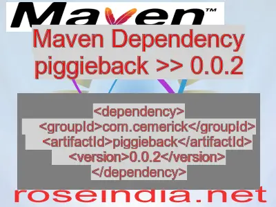 Maven dependency of piggieback version 0.0.2