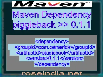 Maven dependency of piggieback version 0.1.1