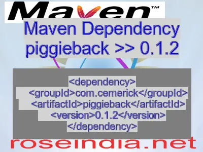 Maven dependency of piggieback version 0.1.2