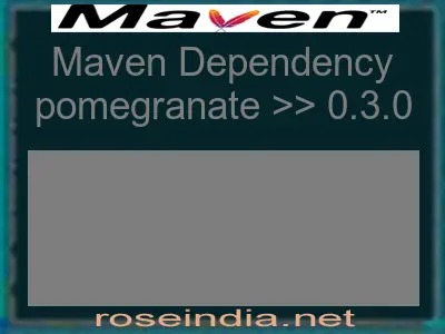 Maven dependency of pomegranate version 0.3.0