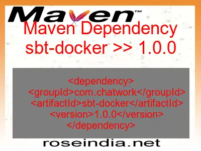 Maven dependency of sbt-docker version 1.0.0