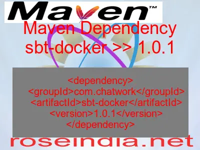 Maven dependency of sbt-docker version 1.0.1