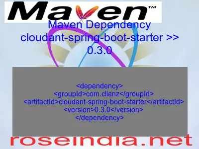 Maven dependency of cloudant-spring-boot-starter version 0.3.0