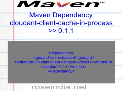 Maven dependency of cloudant-client-cache-in-process version 0.1.1