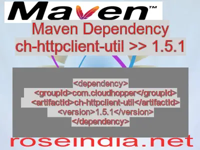 Maven dependency of ch-httpclient-util version 1.5.1