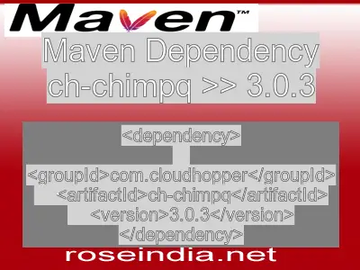 Maven dependency of ch-chimpq version 3.0.3