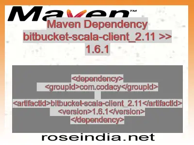 Maven dependency of bitbucket-scala-client_2.11 version 1.6.1