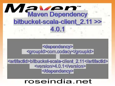 Maven dependency of bitbucket-scala-client_2.11 version 4.0.1