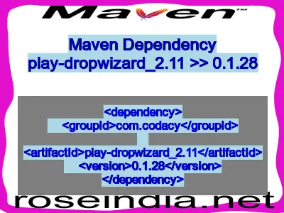 Maven dependency of play-dropwizard_2.11 version 0.1.28