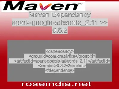 Maven dependency of spark-google-adwords_2.11 version 0.8.2