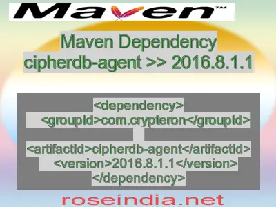 Maven dependency of cipherdb-agent version 2016.8.1.1