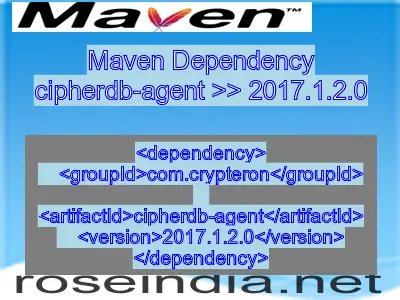 Maven dependency of cipherdb-agent version 2017.1.2.0