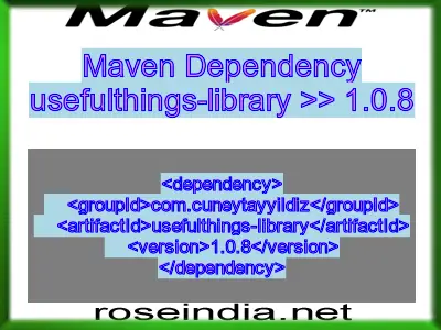 Maven dependency of usefulthings-library version 1.0.8