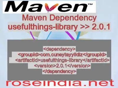 Maven dependency of usefulthings-library version 2.0.1