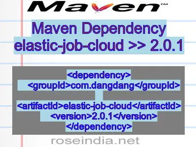 Maven dependency of elastic-job-cloud version 2.0.1