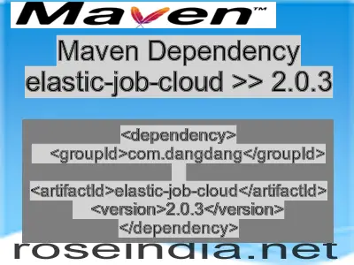 Maven dependency of elastic-job-cloud version 2.0.3