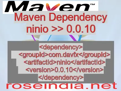 Maven dependency of ninio version 0.0.10