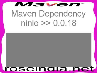 Maven dependency of ninio version 0.0.18