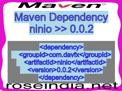 Maven dependency of ninio version 0.0.2