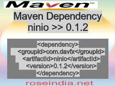 Maven dependency of ninio version 0.1.2