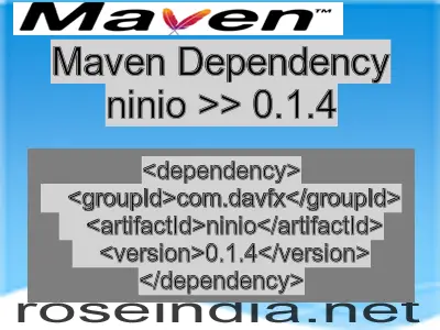 Maven dependency of ninio version 0.1.4