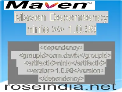 Maven dependency of ninio version 1.0.99