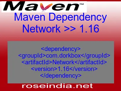 Maven dependency of Network version 1.16