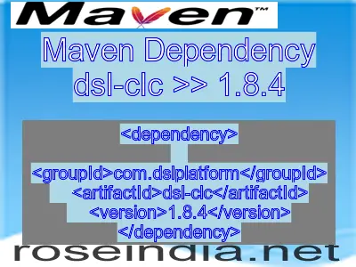 Maven dependency of dsl-clc version 1.8.4