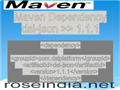 Maven dependency of dsl-json version 1.1.1