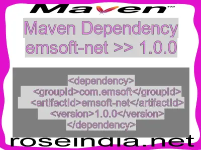 Maven dependency of emsoft-net version 1.0.0