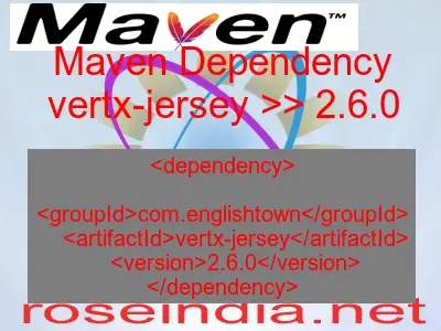 Maven dependency of vertx-jersey version 2.6.0