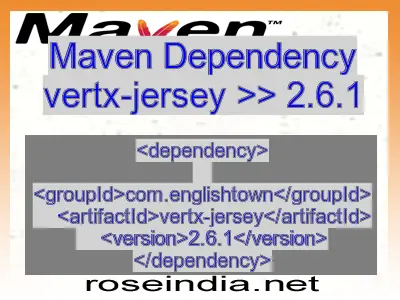 Maven dependency of vertx-jersey version 2.6.1