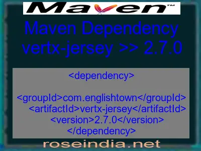 Maven dependency of vertx-jersey version 2.7.0